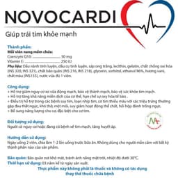 Viên uống Novocardi Forte - Giúp bảo vệ sức khoẻ tim mạch, huyết áp, tăng khả năng miễn dịch 4