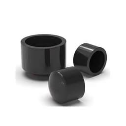 BỊT ĐẦU U-PVC CAO CẤP MÀU ĐEN XÁM PHI 20-25-32-40MM CHO HỒ CÁ CẢNH 4