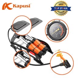 Bơm Đạp Chân 1 Ống & 2 Ống KAPUSI | Bơm Xe Đạp, Xe Máy, Ô Tô, Áp Lực Mạnh, Bền Bỉ 7