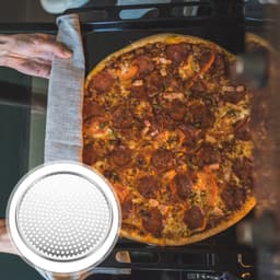 1 Chảo Pizza Chảo Nướng Có Lỗ Hợp Kim Nhôm Khay Nướng Bánh Tiện Ích Nhà Bếp 5