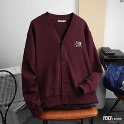 Áo Khoác Nỉ Cardigan Nam ICONDENIM Corwin Form Regular AKID0288 5