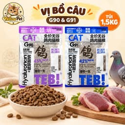 Hạt Cho Mèo TEB G90 G91 Vị Bồ Câu 1.5kg Hai Phân Loại | Yellow Pet 1