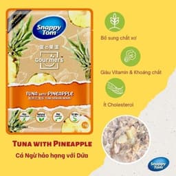 Pate Snappy Tom Gourmers Trái Cây 70g Cho Mèo – Cá Ngừ, Không Ngũ Cốc – Combo 3–6 Gói | Yellow Pet 4