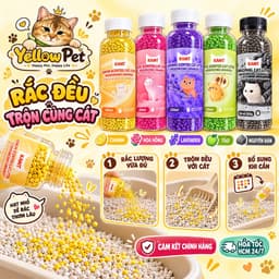 Hạt Khử Mùi Cát Vệ Sinh Cho Mèo KAMT Than Hoạt Tính 300g | Yellow Pet 1
