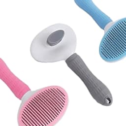 Lược Chải Lông Cho Chó Mèo Dạng Oval Tự Làm Sạch 3 Màu | Yellow Pet 6