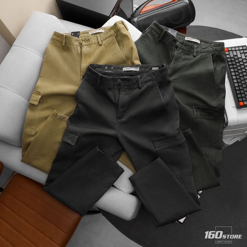 Quần Kaki Túi Hộp Nam ICONDENIM Warden Form Straight QKID0066