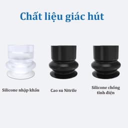 Cốc hút chân không hai lớp ZP2-MB, kích thước: 04-20mm, Chất liệu silicon / Nitrile / chống tĩnh điện 2