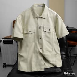 Áo Sơ Mi Nam Tay Ngắn ICONDENIM Original Quality Form Boxy SMID0394 4