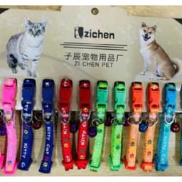Vòng Cổ Cho Chó Mèo Zichen Bản 1cm Kèm Chuông 1 Cái | Yellow Pet 6