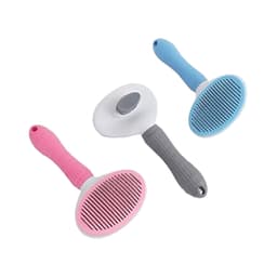 Lược Chải Lông Cho Chó Mèo Dạng Oval Tự Làm Sạch 3 Màu | Yellow Pet 2