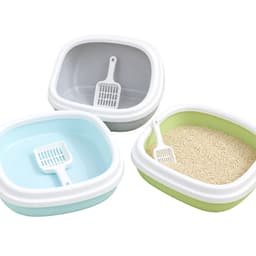 Khay Cát Vệ Sinh Cho Mèo Dáng Bầu Dục 40 x 33,5 x 12cm Kèm Xẻng | Yellow Pet 6