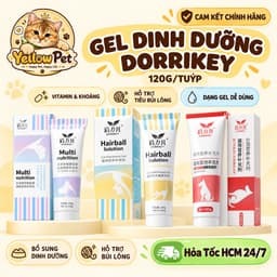 Gel dinh dưỡng Dorrikey 120g - 1 tuýp cho cún mèo - Yellow Pet 1