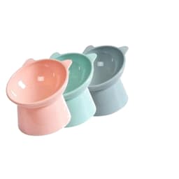 Chén Ăn Cho Chó Mèo Nghiêng Đế Cao Mặt Gấu 13,5cm | Yellow Pet 3