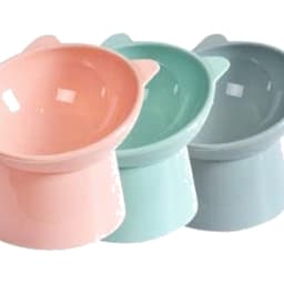 Chén Ăn Cho Chó Mèo Nghiêng Đế Cao Mặt Gấu 13,5cm | Yellow Pet 6