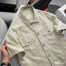 Áo Sơ Mi Nam Tay Ngắn ICONDENIM Original Quality Form Boxy SMID0394 8