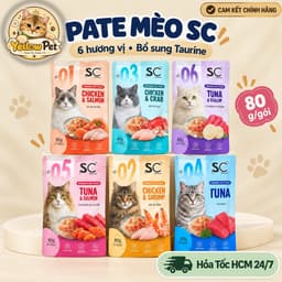 Pate SC lon 80g thức ăn ướt cho mèo | Yellow Pet 1