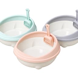 Khay Cát Vệ Sinh Cho Mèo Dáng Tròn 40 x 36 x 18cm | Yellow Pet 6