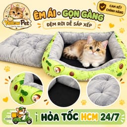 Nệm Nằm Cho Chó Mèo DB Đệm Rời Êm Ái Size 1 Size 2 | Yellow Pet 1