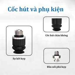 Cốc hút chân không hai lớp ZP2-MB, kích thước: 04-20mm, Chất liệu silicon / Nitrile / chống tĩnh điện 5