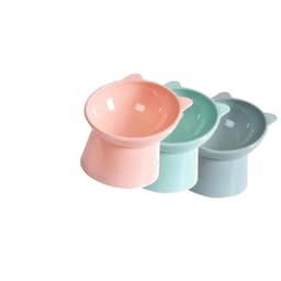 Chén Ăn Cho Chó Mèo Nghiêng Đế Cao Mặt Gấu 13,5cm | Yellow Pet 4