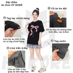 Áo Thun HY KORÉ Kittie SAIGONVIBES 3302 Form Rộng Localbrand Oversize Unisex Vải Cotton 75% Nam Nữ Mặc Đẹp 3
