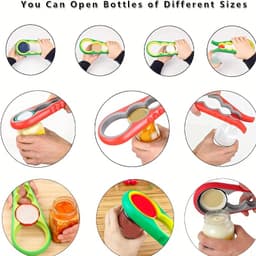 Cái Mở Nắp Chai Đa Năng Kéo Nắp Chống Trượt Dụng Cụ Mở Nắp Bình Bia Và Công Cụ Tuyệt Vời Trong Nhà Bếp 4