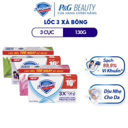 Lốc 3 Xà Bông Cục SAFEGUARD Sạch 99% Vi Khuẩn Cho Da-HoaHồng/TrắngTinhKhiết/ThảoMộc//DịuNhẹ 1