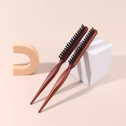 Bàn chải tóc & râu nhỏ gọn bằng gỗ Wanmei, chống tĩnh điện, chắc chắn, để Massage da đầu, làm sạch tóc VINBEO-[DDA] 8
