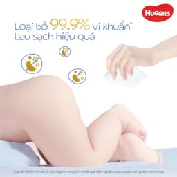 (GIÁ SIT)Thùng 16 Gói khăn ướt Huggies Golden Wet Wipes (80 miếng/gói) 4