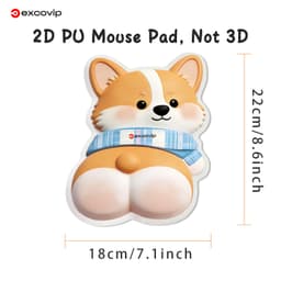 Thảm da PU để bàn 22x18cm, mặt sau chống trượt, viền may chắc chắn, phù hợp cho văn phòng tại nhà và thiết lập chơi game 3