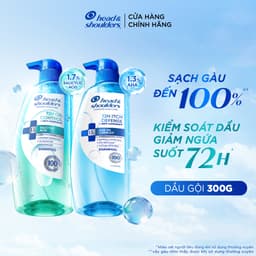 [Mới] Dầu Gội Kiềm Dầu & Giảm Ngứa Da Đầu Và Làm Sạch Gàu Vượt Trội Head & Shoulder 72h Chai 300g 3