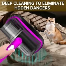 Máy hút bụi nệm không dây cầm tay, lực hút mạnh, dụng cụ vệ sinh giường, xử lý rác thải di động, làm sạch hiệu quả nệm, gối, sofa, thảm 4