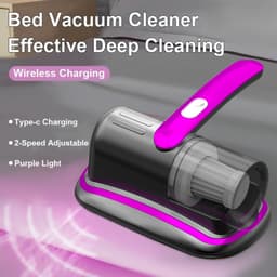 Máy hút bụi nệm không dây cầm tay, lực hút mạnh, dụng cụ vệ sinh giường, xử lý rác thải di động, làm sạch hiệu quả nệm, gối, sofa, thảm 1