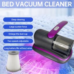 Máy hút bụi nệm không dây cầm tay, lực hút mạnh, dụng cụ vệ sinh giường, xử lý rác thải di động, làm sạch hiệu quả nệm, gối, sofa, thảm 3