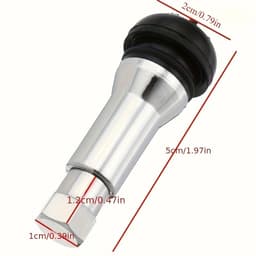  4/8 cái Nắp van lốp không săm TR414, Van lốp gắn nhanh, Nắp van cao su chống bụi, Phụ kiện xe hơi phổ thông 2