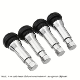  4/8 cái Nắp van lốp không săm TR414, Van lốp gắn nhanh, Nắp van cao su chống bụi, Phụ kiện xe hơi phổ thông 3