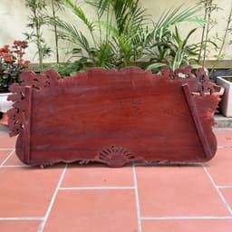 Tranh quạt treo tường gỗ hương mẫu phu thê viên mãn Sơn pu cao cấp 6