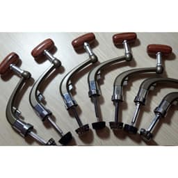 Tay quay máy câu cá núm gỗ 5