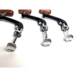 Tay quay máy câu cá núm gỗ 3