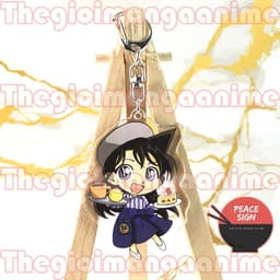 (mua 1 tặng 1) Móc khóa DETECTIVE CONAN Thám Tử Lừng Danh ver PHỤC VỤ mica trong acrylic anime chibi độc đáo 7