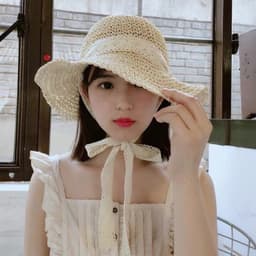 Mũ Nón Cói Nữ Đi Biển Vành Rộng Thời Trang Cao Cấp Tiểu Thư Có Dây Buộc Xinh Xinh 7