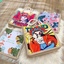 Túi cói túi tote mini đi biển nữ đẹp đi chơi thời trang dễ thương cute phong cách vintage GIA DỤNG VĨNH NGÂN 2