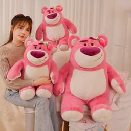 Gấu bông gấu dâu hồng dễ thương - lựa chọn tuyệt vời cho bé yêu của bạn 1