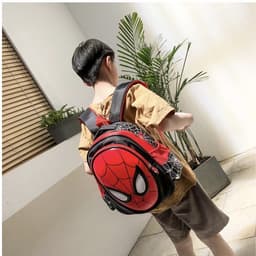 Balo bé trai đi học mẫu giáo mầm non siêu nhẹ không thấm nước hình siêu nhân 2