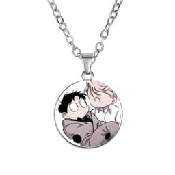 Vòng cổ in hình nhân vật ROSES AND CHAMPAGNE Hoa Hồng và Rượu Vang manhwa BL chibi xinh xắn phụ kiện trang sức 5