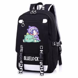 Balo nam nữ in hình BLUE LOCK ver Nằm ngủ chibi anime cặp sách đi học tiện lợi thời trang 5
