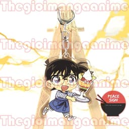 (mua 1 tặng 1) Móc khóa DETECTIVE CONAN Thám Tử Lừng Danh ver PHỤC VỤ mica trong acrylic anime chibi độc đáo 8