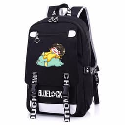 Balo nam nữ in hình BLUE LOCK ver Nằm ngủ chibi anime cặp sách đi học tiện lợi thời trang 1