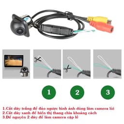 Camera Cặp Lề Loại Khoan Gương Dùng Cho Màn Hình LCD,DVD,Android 3