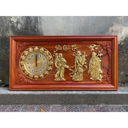 Đồng hồ tam đa gỗ hương treo tường loại 1 1